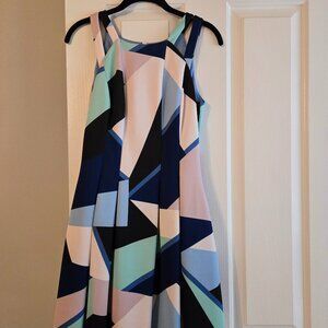 Womens Vince Camuto Size 4 Pastel Dress with Flair
